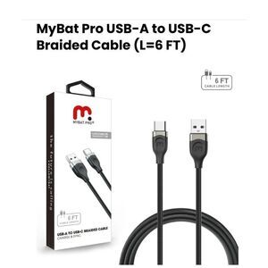 MyBat Pro USB Type-C Data Cable 6 FT - White Charging cable NWT iPhone 16